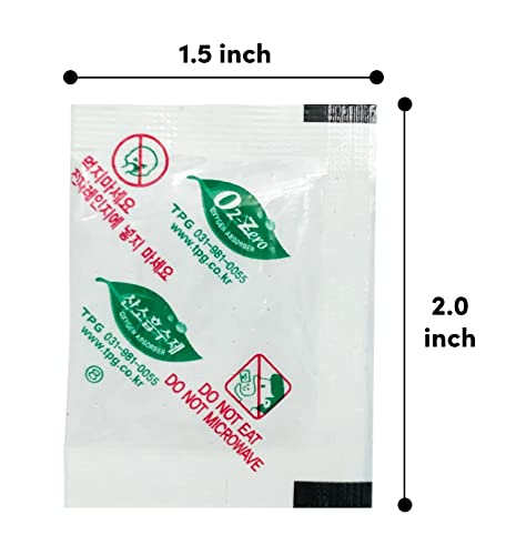 100 CC [200 Packets] Premium Oxygen Absorbers for Food Storage, Oxygen Absorbers(5 Bag of 40 Packets) - ISO 9001 Certified Facility Manufactured