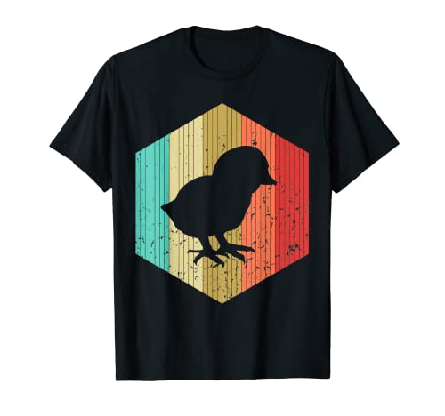Vintage pulcino retrò pollo silhouette animale amante anni '80 anni '90 Maglietta