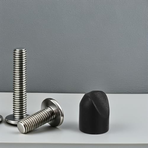 Tapones para patas de silla DOITOOL con base estabilizadora de plástico negro de 7/8" 8