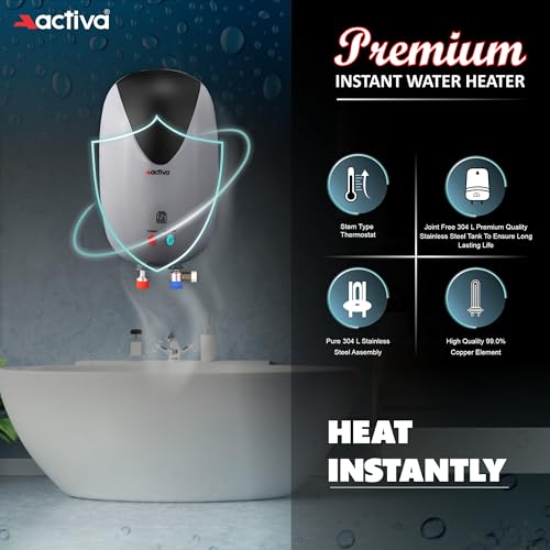 ACTIVA Store ACTIVA Instant Water Geyser, 3000 Watt, 3 Ltr Tank, ISI - Image 3