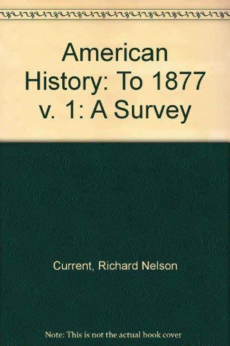 American History, a Survey 0070079579 Book Cover