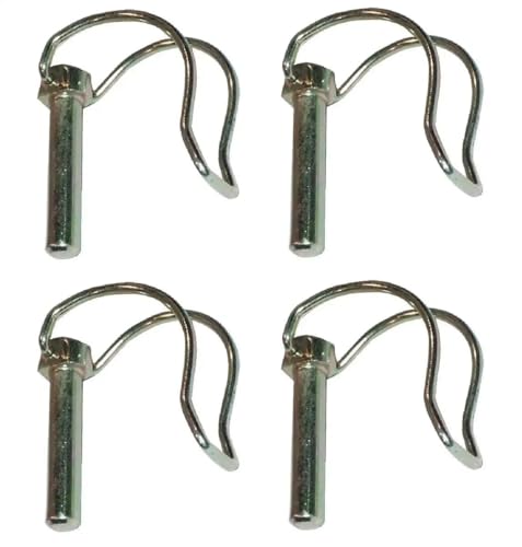 cyclingcolors 4x rohrklappsplinte Klappsplinte 11x60mm Sicherungsstift Klappstecker Galvanisch Verzinkt Rasenmäher Traktor