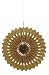 16" Gold Tissue Paper Fan Decoration