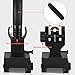 DSJJ Fiber Optic Iron Sights, Flip Up Front and Rear Backup Sights,fits Picatinny & Weaver Rails Mount Flip Up Sights