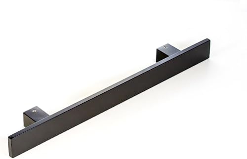 Miniatura 3 de Barra cuadrada de forma plana de 32 pulgadas de acero inoxidable moderna y contemporánea manija de puerta de entrada Toallero de barra de ducha de
