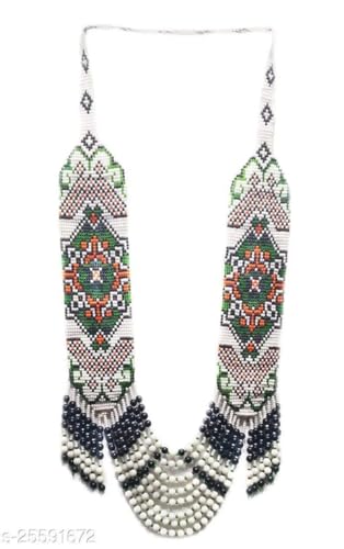 Collier ukrainien Gerdan perles de rocaille bijou traditionnel LKBEADS