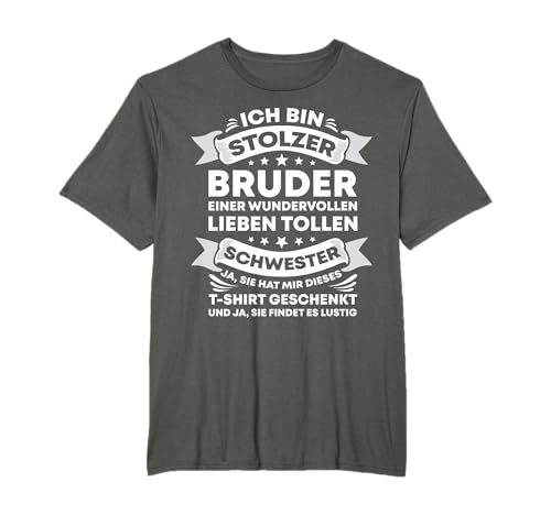 Lustige Bruder Schwester Geburtstag Weihnachten Geschenkidee T-Shirt