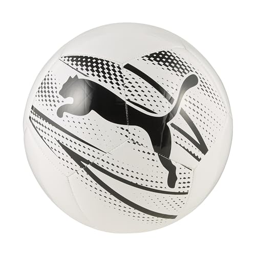 PUMA, ATTACANTO Graphic Football, Unisex, Black and White, Size 5