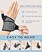 FitDA Wrist Brace, Breathable Adjustable Wrist Wraps for Carpal Tunnel Relief & Tendonitis, Gym Wrist Straps Wrist Support Wraps for Weightlifting Fitness, One Size Fit Men and Women, Left Hand