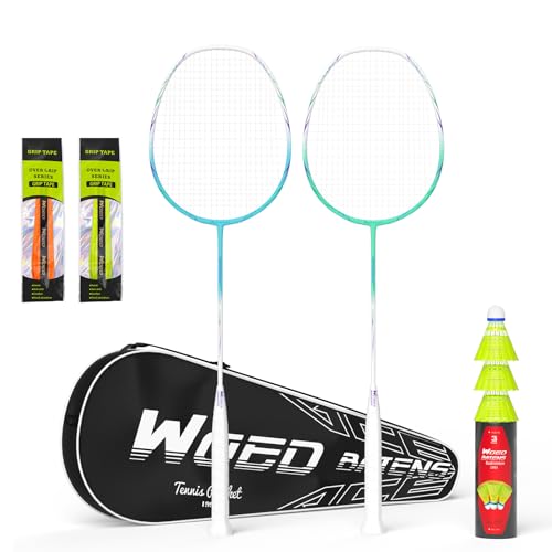 Carbon Fiber Badminton Rackets (2/4 Pack)