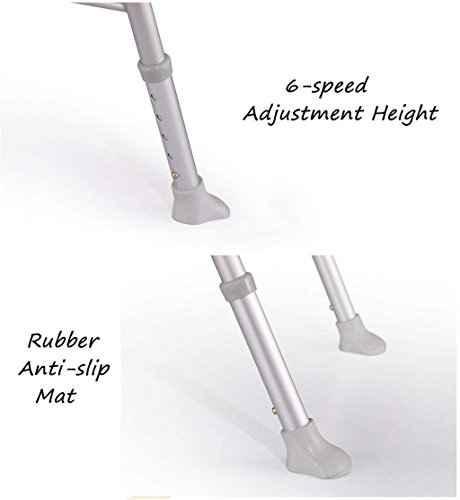 Nivok Bath Stools,Bath Stools Aluminum Alloy Shower Seat Chair Disability Aid Non-Slip Shower Chair Adjustable For Elderly/Disabled/Pregnant Women With Backrest And Handle Bath Bench #TOP4