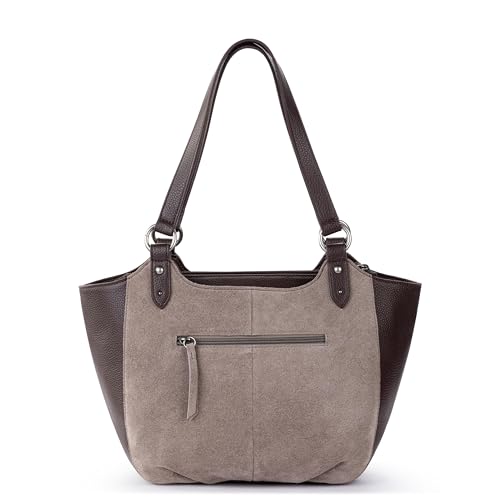 Image of The Sak Bolinas Leather Satchel - Spacious Shoulder Bag with Zip Closure
