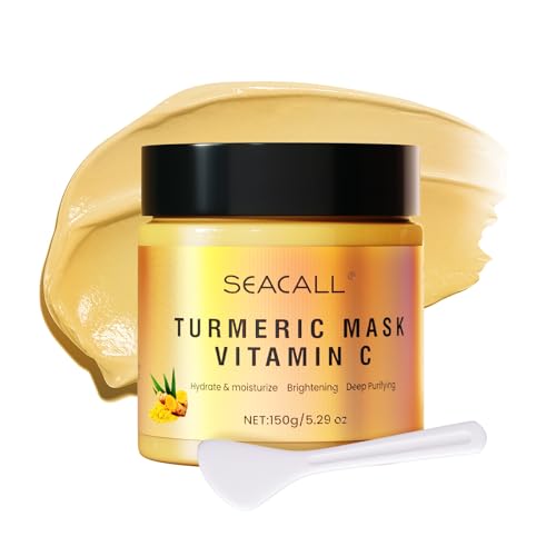 Turmeric Vitamin C Face Mask with Vitamin C, E and Aloe Vera For