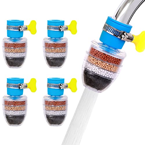 4 filtros Grifo de agua de carbón activadoPurificador a Prueba de...