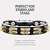 Meinl Percussion Tambourine Mountable Instrument - 2-Row Tambourine - With Holder - ABS Plastic / Brass, Black / Gold (TMT2B-BK) #1