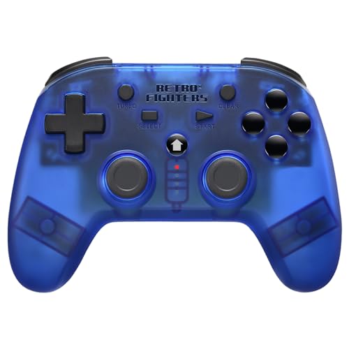 Retro Fighters Defender Next-Gen PS1 - PS2 - PS3 - PS Classic - Switch & PC Compatible Wireless Controller (Blue)