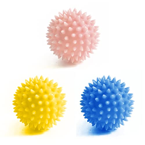 GONDNOWS-3 Stück Massageball,Igelball soft,Fitness Noppenball,Hochstress Akupressurball, Zum Stressabbau oder zur Massage,für Fuss Hand Rücken Muskelmassage Cover