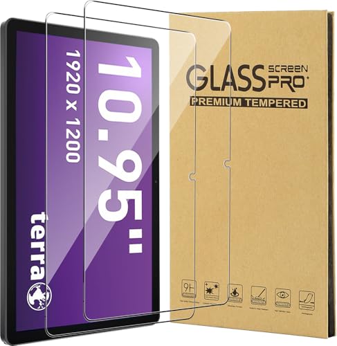 CONAPIKA 2 Pièces Protection Écran pour Terra Pad 1007 10.95 Pouces, Dureté 9H, Anti Rayures, Sans Bulles, Ultra HD Claire Film Verre Trempé pour Terra Pad...