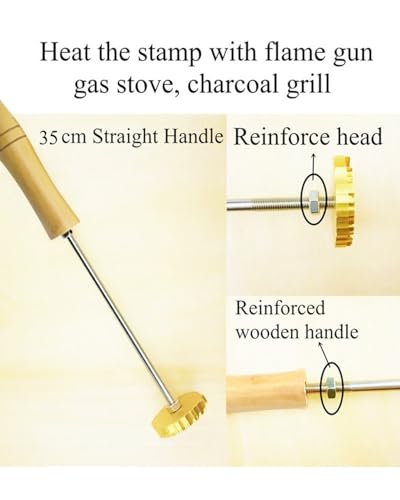 Custom Branding Iron for Wood Leahter Branding Iron Wedding Gift,Handcrafted by Design BBQ Bread Party Gift (4"x4")