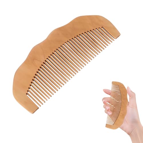 Geburtskamm, Wehenkamm aus Holz, Werdende Mütter Massagekamm, Holzkamm für Frauen mit Affirmation Wehengeschenke, Geburtskamm Wehen und Entbindungsutensilien, für Werdende Mütter