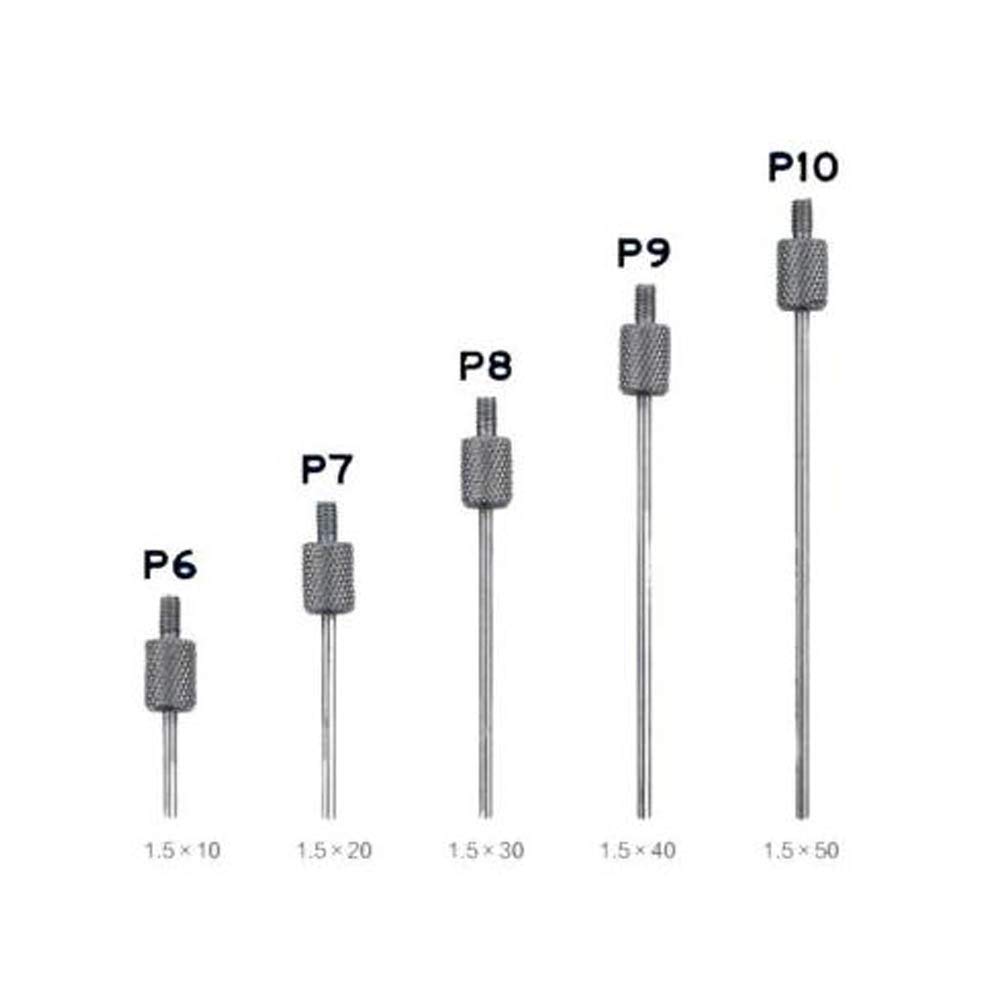 L10/20/30/40/50 Test Indicator D1.5mm Dial Needle Probe for Measurement Tungsten Steel Set
