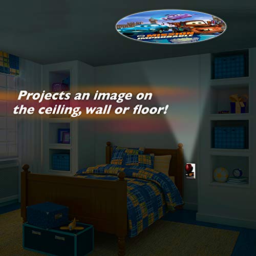 Projectables Pixar Cars LED Kids Night Light, Plug-In, Projector, Dusk-to-Dawn, Lightning McQueen, Galaxy Light, Hallway, Bedroom, Nursery, Playroom, Gaming Room, 11742 by Projectables - Used condition - US$12.87