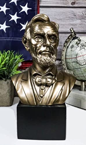 Ebros United States Of America 16Th President Abraham Lincoln Bust Statue 9.25" Tall Civil War Transcendent Leader American Presidents Historical Educational Sculpture #TOP7