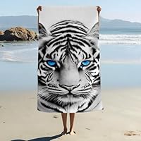 ZABAOBO Shark Beach Towel,Sea Turtles Bath Towel,Seashell Gothic Skull Gifts for Men Women Adults