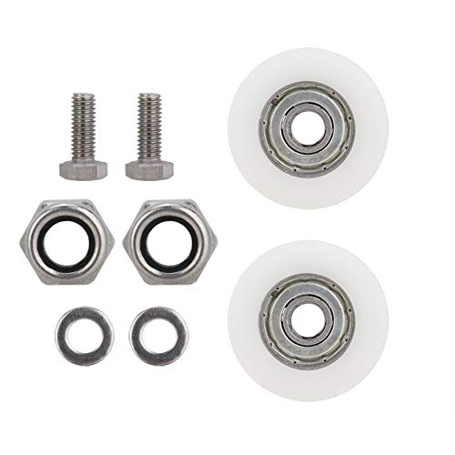 Kit de remplacement de roues de porte, roulettes de Porte de Serre,Kit de Remplacement de roulettes de Porte de Serre de diamètre 30 mm Pour portes coulissantes Cover