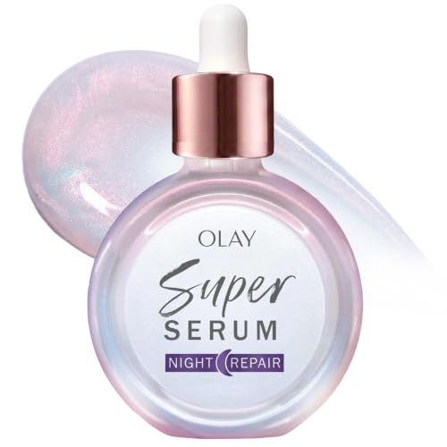 Olay Super Serum Night Repair, Fragrance-Free - Niacinamide, Peptide, Salicylic & Lactic Acid, Glycerin ​- 5-in-1 Skin Care Benefits - Hydrating, Evens Tone, Reduces Dark Spots, Anti-Aging, 1.0 Oz - image 1