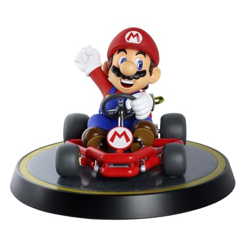 First4Figures Mario Kart - Mario - Statuette Standard Edition 19cm, Schwarz