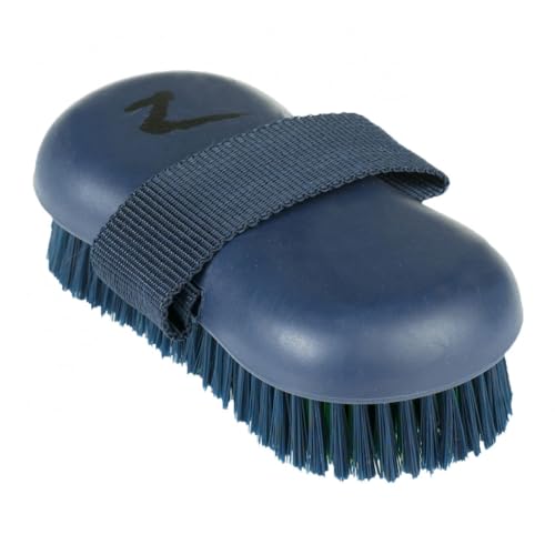 Cepillo de baño azul Horze con empuñadura cómoda para el cuidado equino