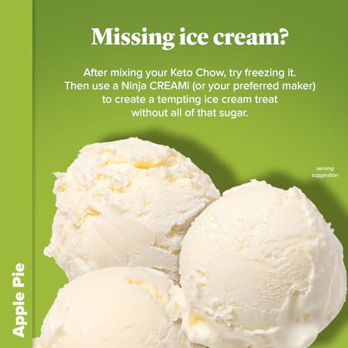 Keto Chow Apple Pie | Keto Meal Replacement Shake Powder | Nutritionally Complete | Low Carb | Delicious Easy Meal Substitute | Protein Rich You Choose The Fat | Single Meal Sample