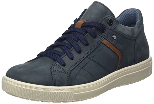 Jomos Rallye Basket Homme en Cuir Noir Chaussure de Marche Confort Basse