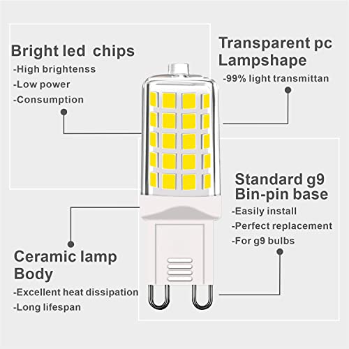 Gohdlamp 4W G9 LED BULB LIGH Led Bulbs, 40 Watt Equivalent T4 Chandelier Light Bulb thumb #2