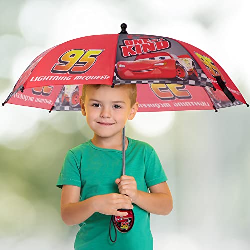 Disney Little Kids Umbrella, Lightning Mcqueen And Mickey Mouse Rain Wear For Boys Ages, Red, Age 3-6 #TOP1