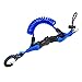 Scuba Choice Diving Shark Coil Lanyard with 1 Snap and Quick Release Buckles Blue