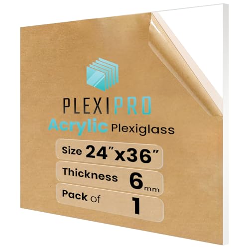 PlexiPro 24x36 Plexiglass 1/4 inch