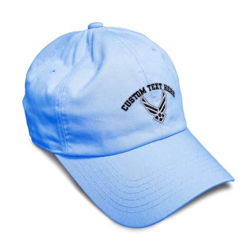 Image of Speedy Pros Soft Baseball Hat Embroidered Dad Hat Air Force Emblem Embroidery Men & Ladies Baseball Cap Cotton