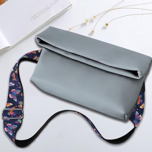 Image of Talayituse Colorful Butterfly Spot Print Shoulder Strap Wide Purse Bag Strap Adjustable Replacement Belt Luggage Crossbody Shoulder Bag Strap for Women Girls, 1 Pack