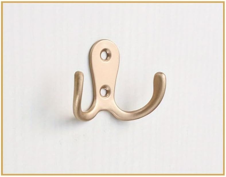 3sets Double Heads Hook Wall/Door Mounted Hanger w/Screws Coat/Key/Bag/Towel/Hat/Mask Holder 53mm (White)