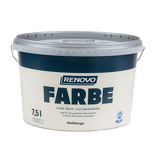 Farbe Hellbeige 8528 7,5 L Wand- und Deckenfarbe RENOVO