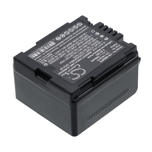 Tensione: 7.4V CS-VBG070 Batteria 750mAh compatibile con [Panasonic] GS98GK, H288GK, H48, H68GK, HDC-HS100, HDC-HS9, HDC-SD1, HDC-SD100, HDC-SD5, HDC-SD600, HDC-SD700, HDC-SD9, HDC-SX5, NV-GS330, NV-GS500, PV-GS320