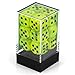 Chessex Dice D6 Sets: Vortex Bright Green with Black - 16Mm Six Sided Die (12) Block of Dice