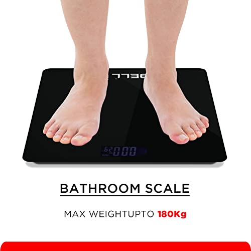 IBELL BS260M Digital Weighing Scale for Body Weight with 5-Year Warranty | Ultra-Light Tempered Glass Bathroom Scale (180 kg) - Image 3