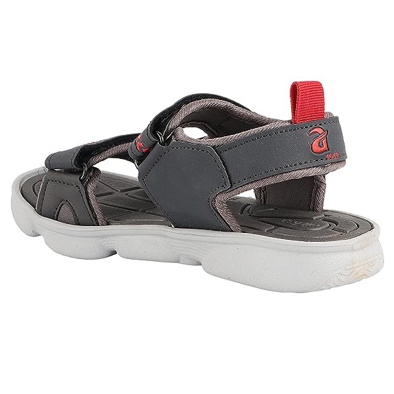 Image of AIRFAX Men's Casual|Indoor /Outdoor| Lightweight & Comfortable | Fashionable & Regular Use | with Eva Sole Valcro Sports Sandals-Brown(FUTURECRAFT1)