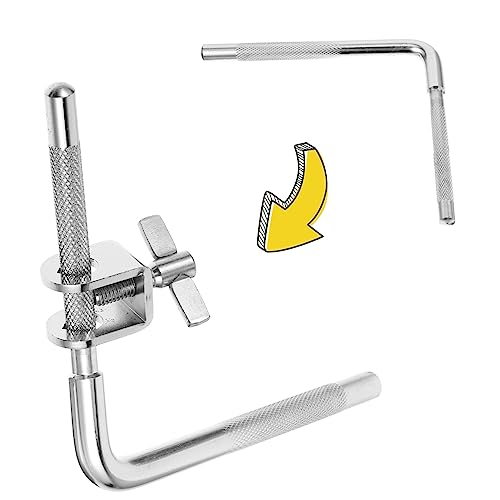 ibasenice juego de soporte para cowbell y clip ligero para batería con diseño antideslizante para percusión miniatura 7