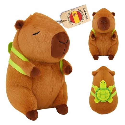 PROAX® Peluche Capibara 25 cm | Capybara Kawaii Suave y Achuchable | Muñeco Capibara Peluche de Capibara Original y Tierno