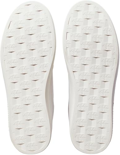 Calvin Klein Baskets Cupsole Femme Classic en Cuir, Blanc (Bright White/Creamy White), 40