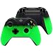 eXtremeRate Shadow Neon Green Soft Touch Top Shell Front Housing Faceplate Replacement Parts with Side Rails Panel for Microsoft Xbox One X & One S Controller